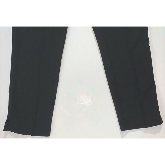 NEW ASOS Black Pleated Slacks Side Zip Dress Pants Women UK 12 12L US 8 8L NWT - Picture 5 of 8